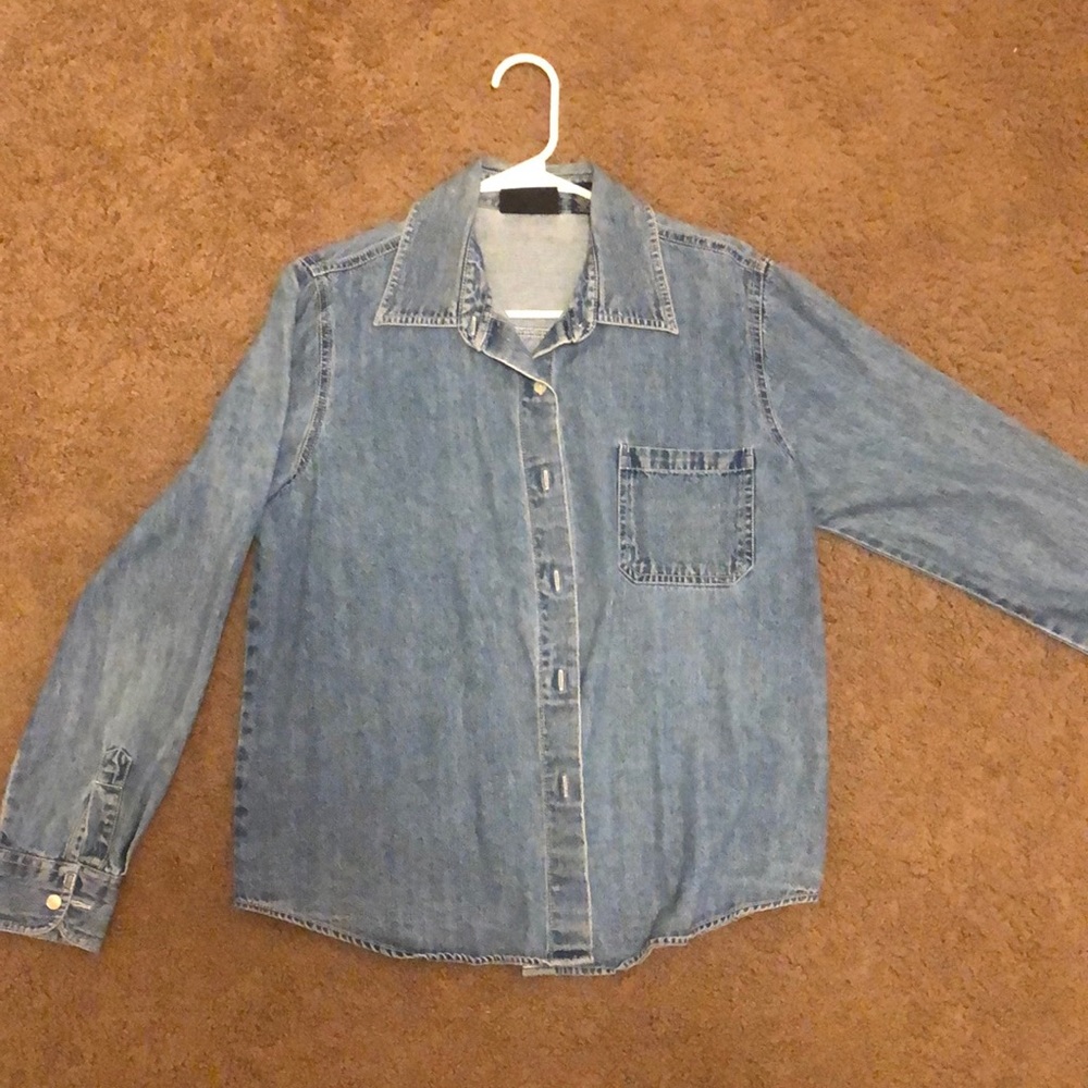 Gap denim button-up